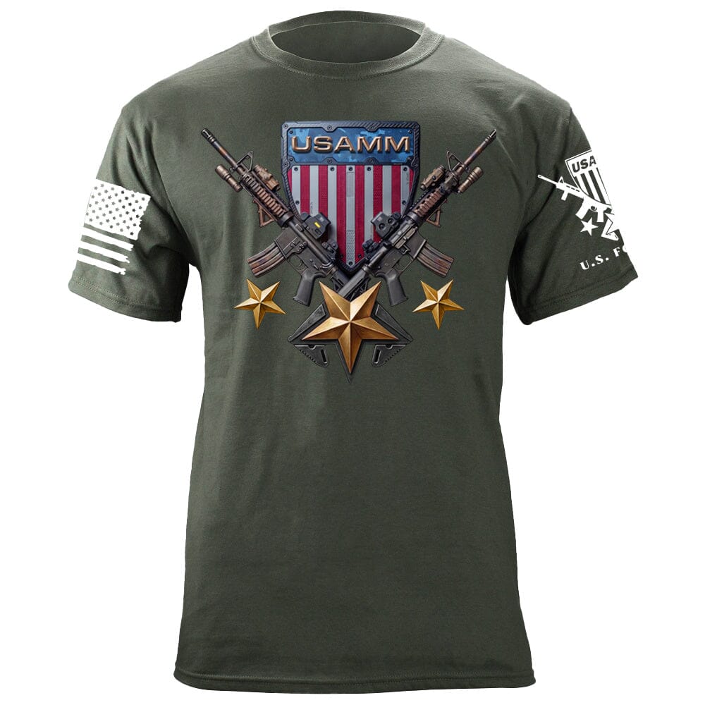 USAMM Tactical Shield T-Shirt Shirts 88228-S-MG