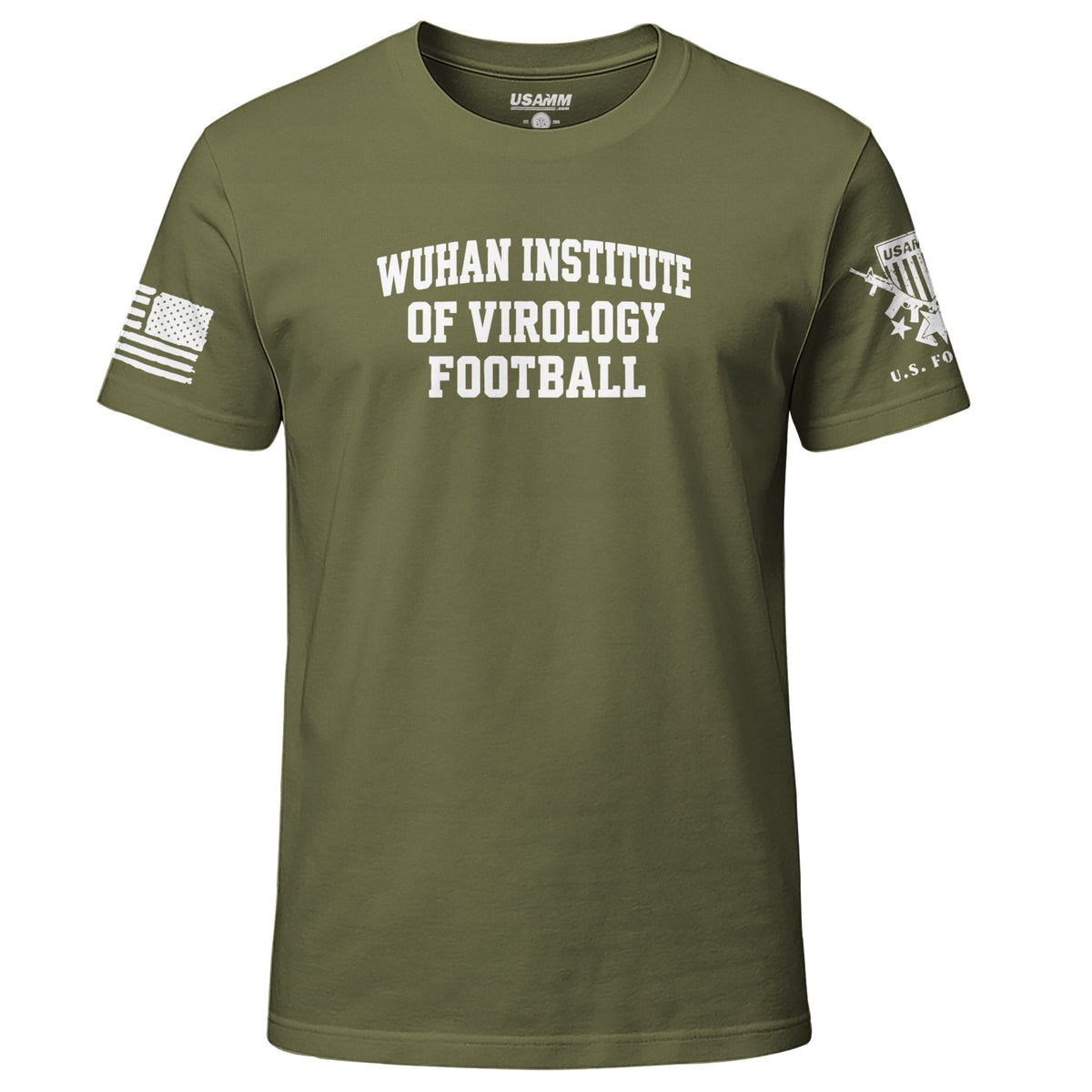 Wuhan Institute of Virology Football Graphic T-Shirt Shirts 88237-S-MG