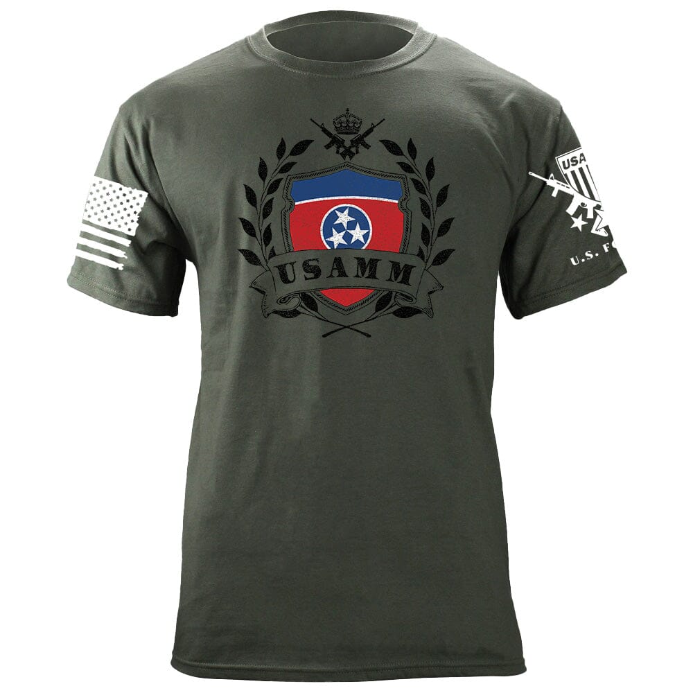 USAMM Shield Tennessee Flag T-Shirt Shirts 87076-3XL-MG