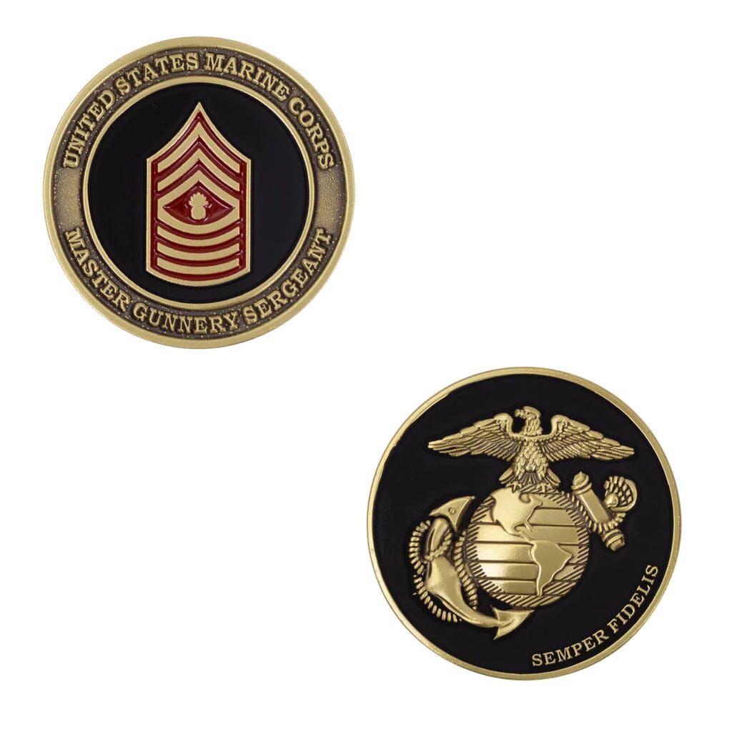1.75" USMC Rank MST Gunnery Sergeant (New) Coin Challenge Coins