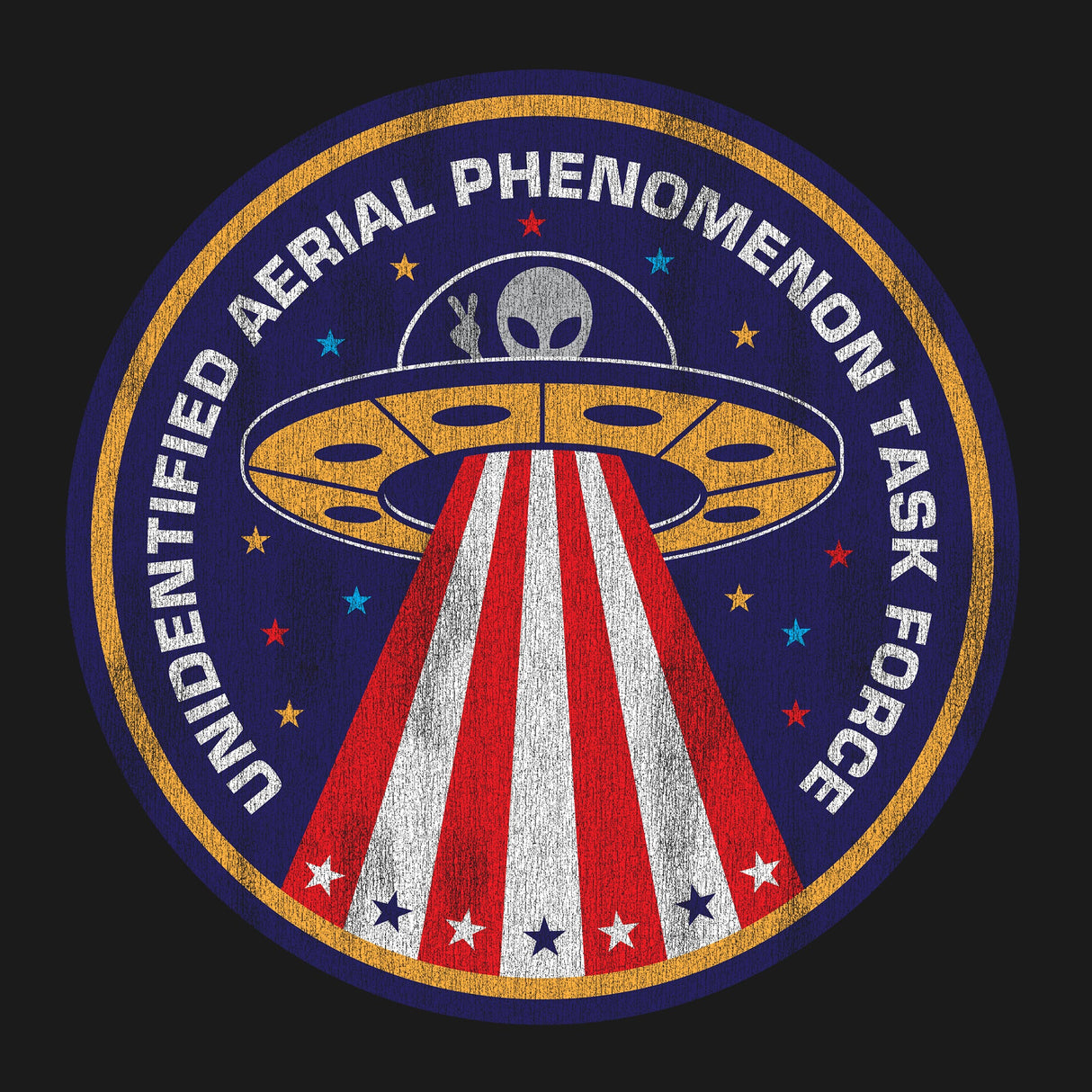 Unidentified Aerial Phenomenon Task Force Circle Graphic Hoodie Hoodies