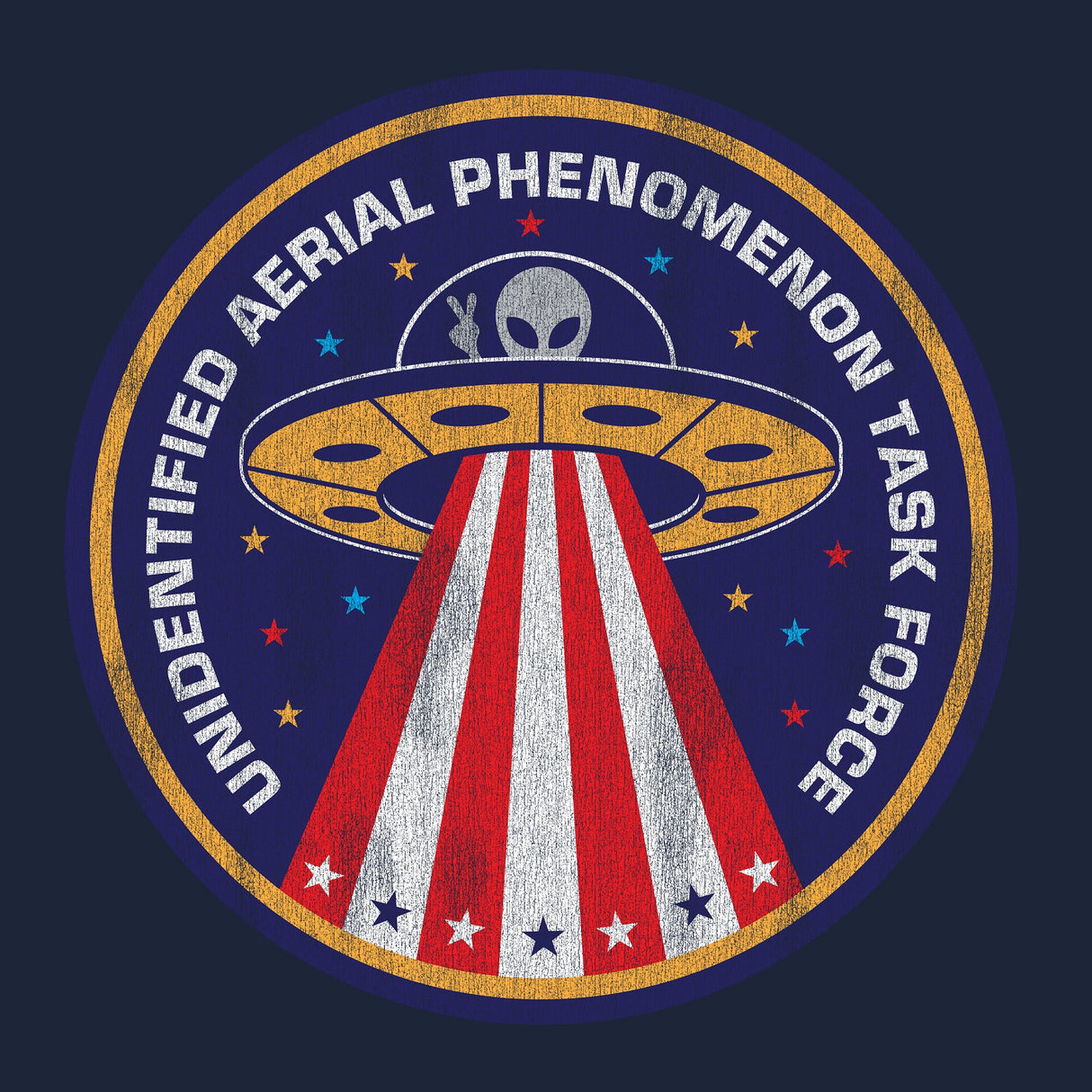 Unidentified Aerial Phenomenon Task Force Circle Graphic Hoodie