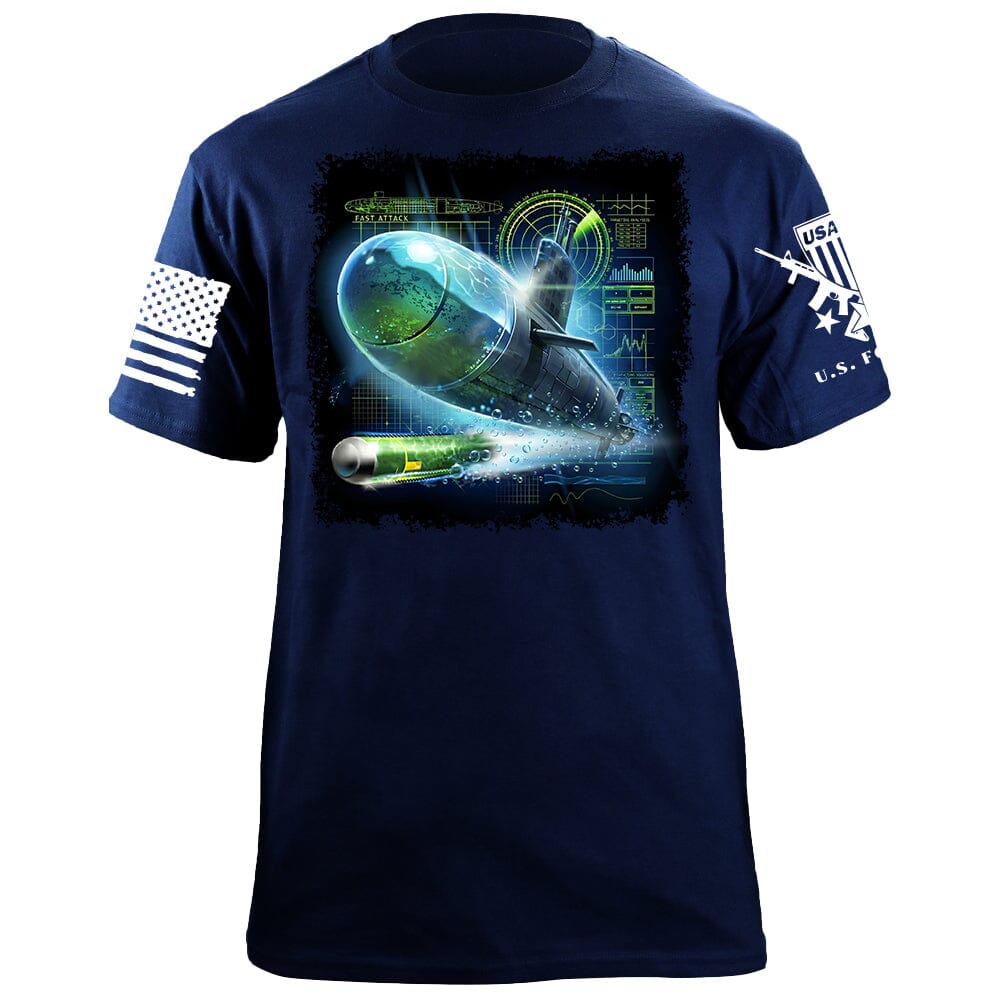 Unseen Sub T-Shirt Shirts 88096-S-NAVY