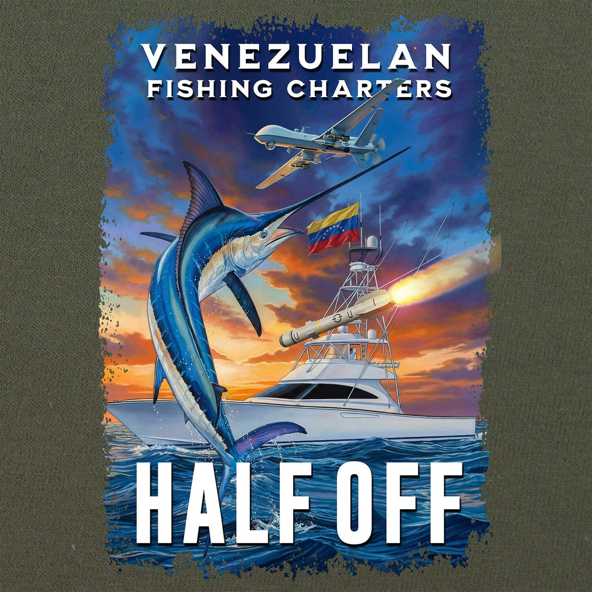 Fishing Charters Half Off T-Shirt (variant) Shirts