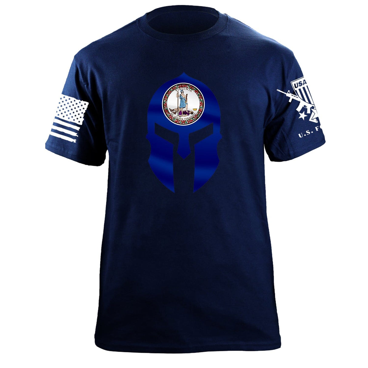 Virginia Spartan T-Shirt Shirts 88008-S-NAVY
