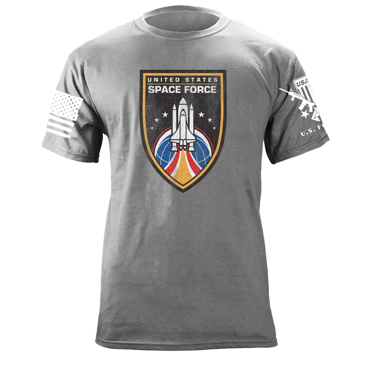 Vintage Space Force Shield Graphic T-shirt Shirts 87251-3XL-HG