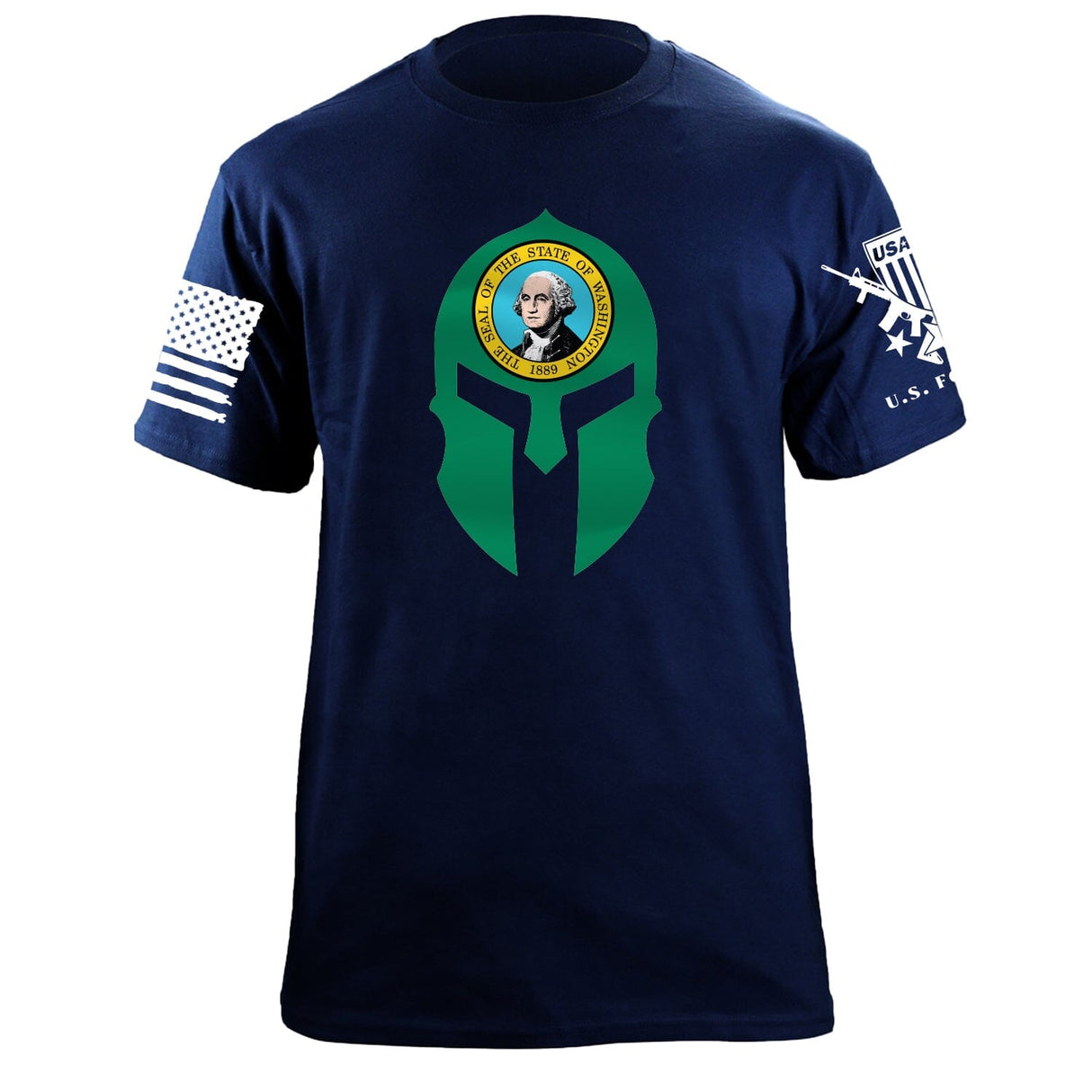 Washington Spartan T-Shirt Shirts 88010-S-NAVY