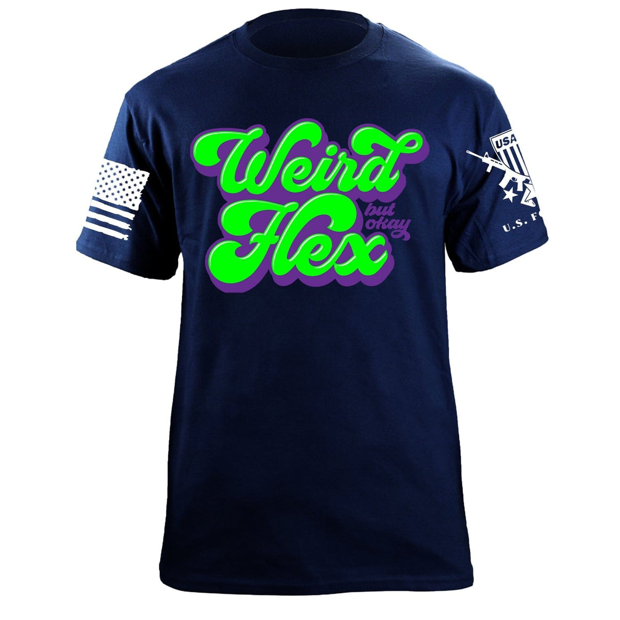 Weird Flex T-Shirt Shirts 87232-S-NAVY