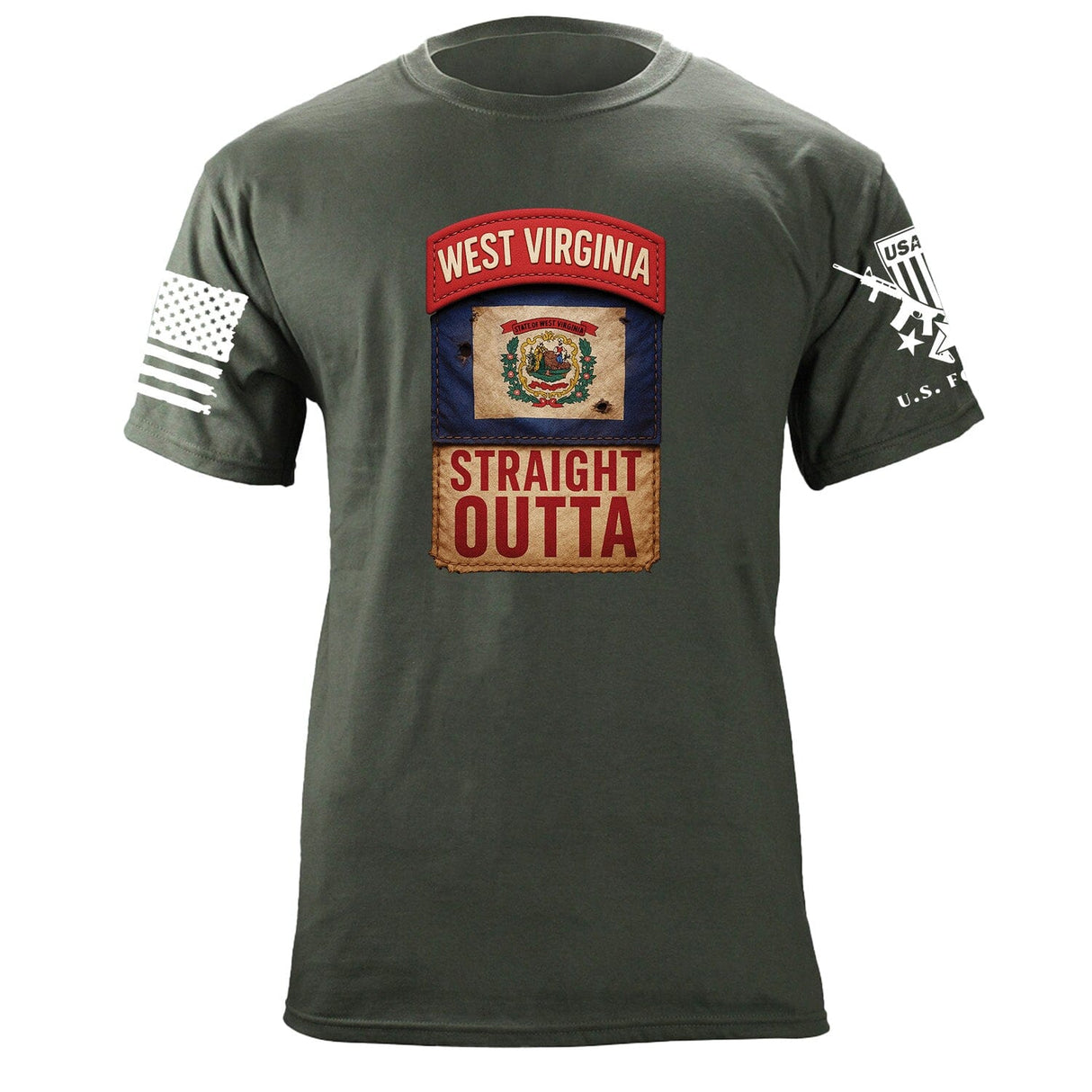 State Tab Shirt: West Virginia Shirts 86423-S-MG