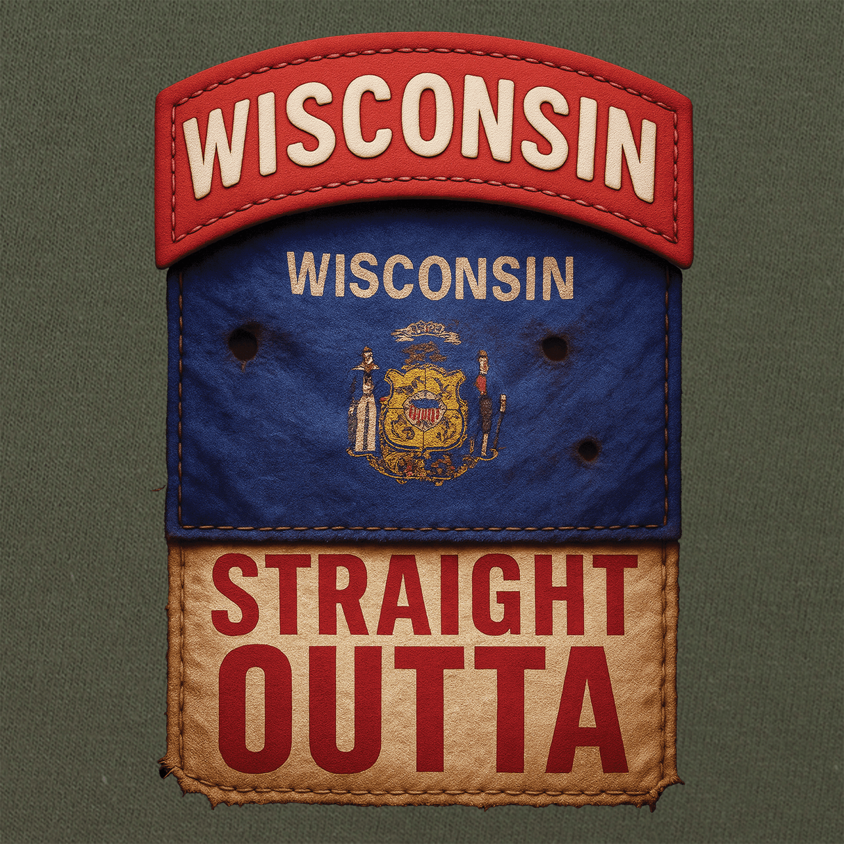 State Tab Shirt: Wisconsin Shirts