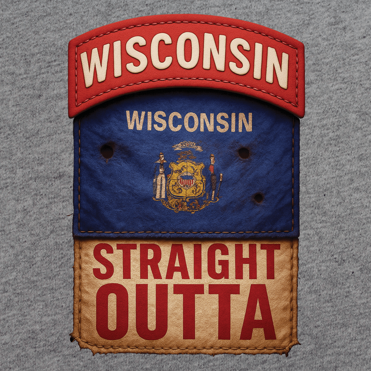 State Tab Shirt: Wisconsin Shirts