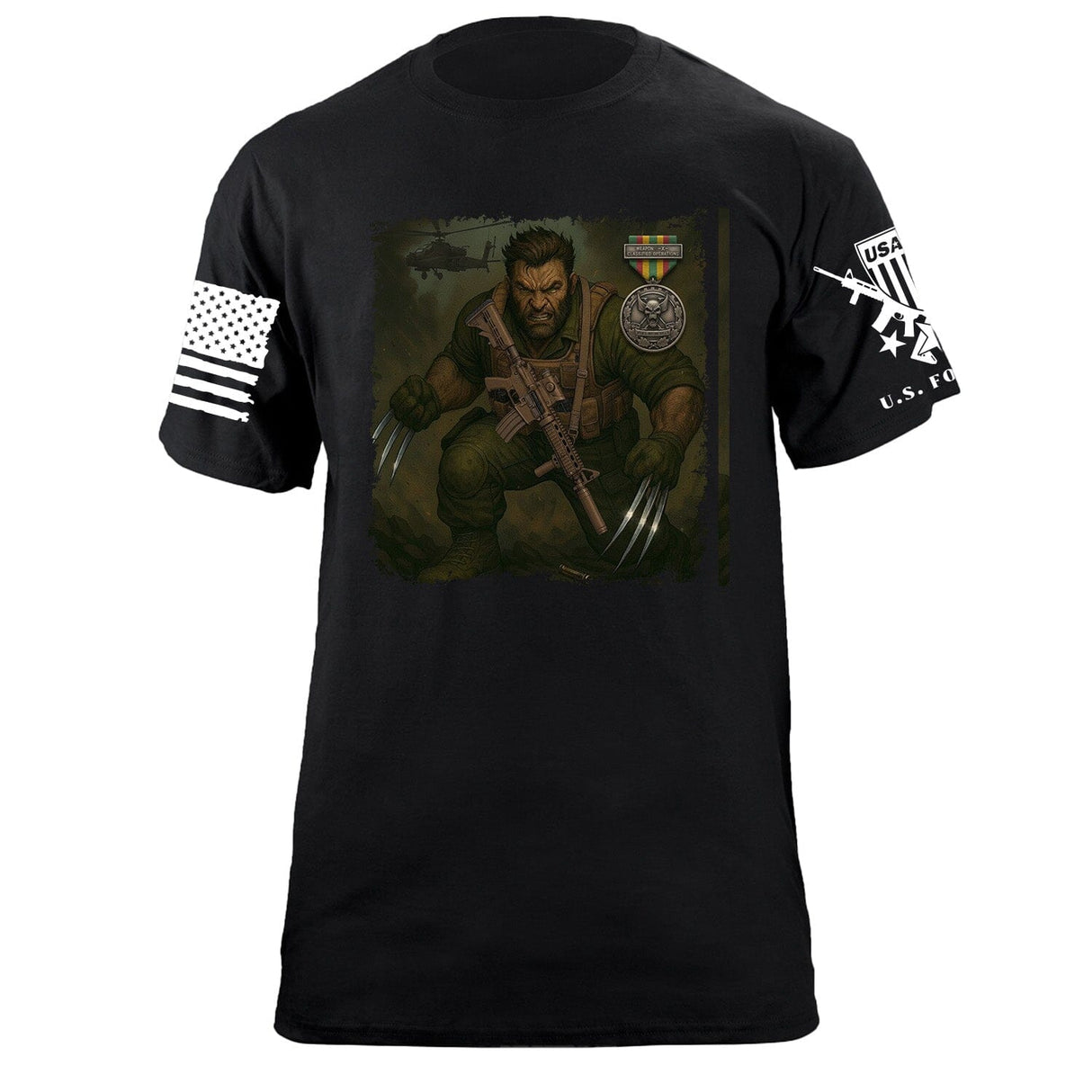 Wolverine T-Shirt Shirts 87411-S-BK