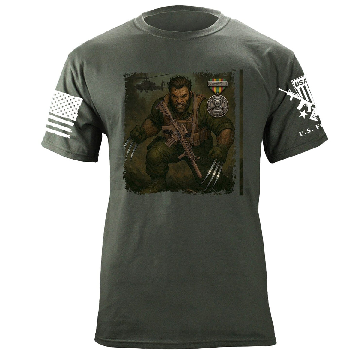 Wolverine T-Shirt Shirts 87411-S-MG