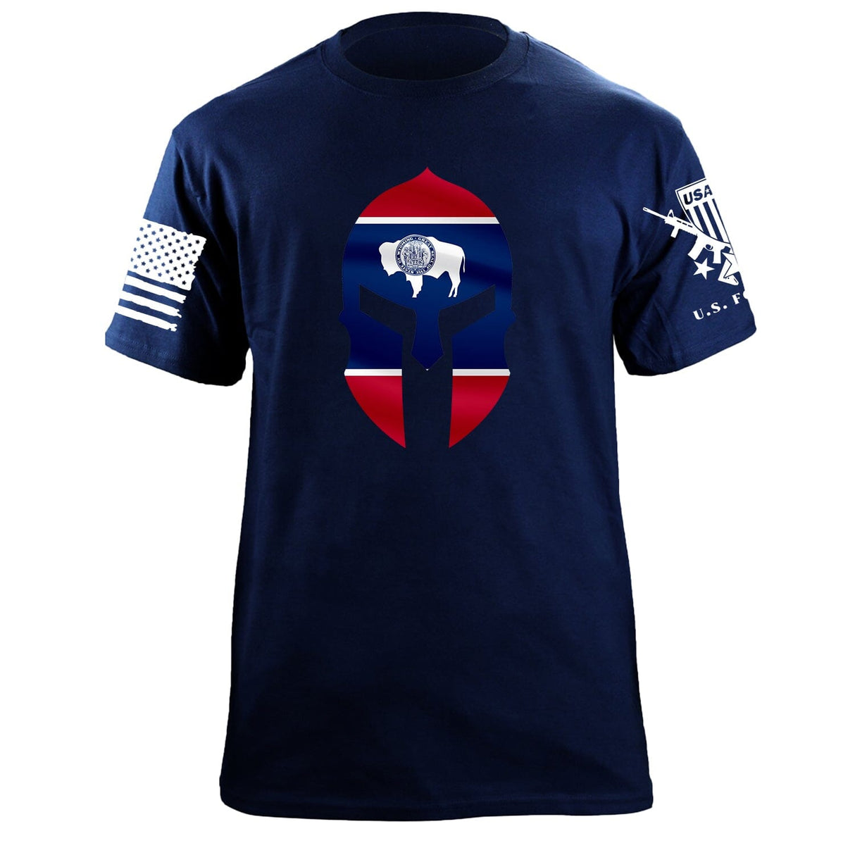 Wyoming Spartan T-Shirt Shirts 88013-S-NAVY
