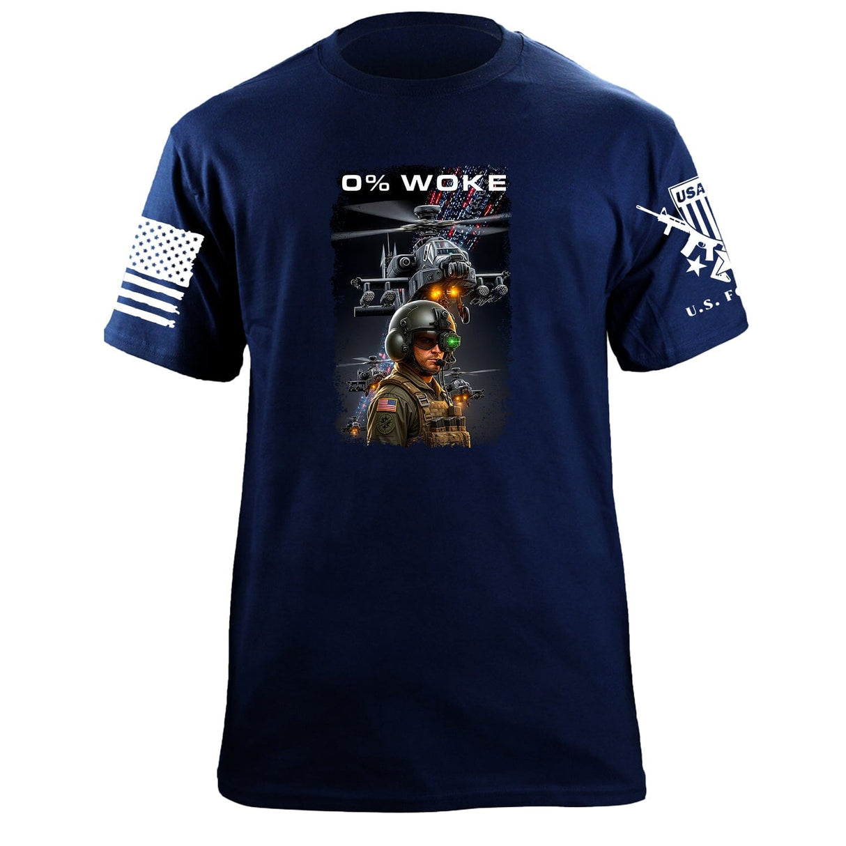 Apache Woke T-Shirt Shirts 87374-S-NAVY