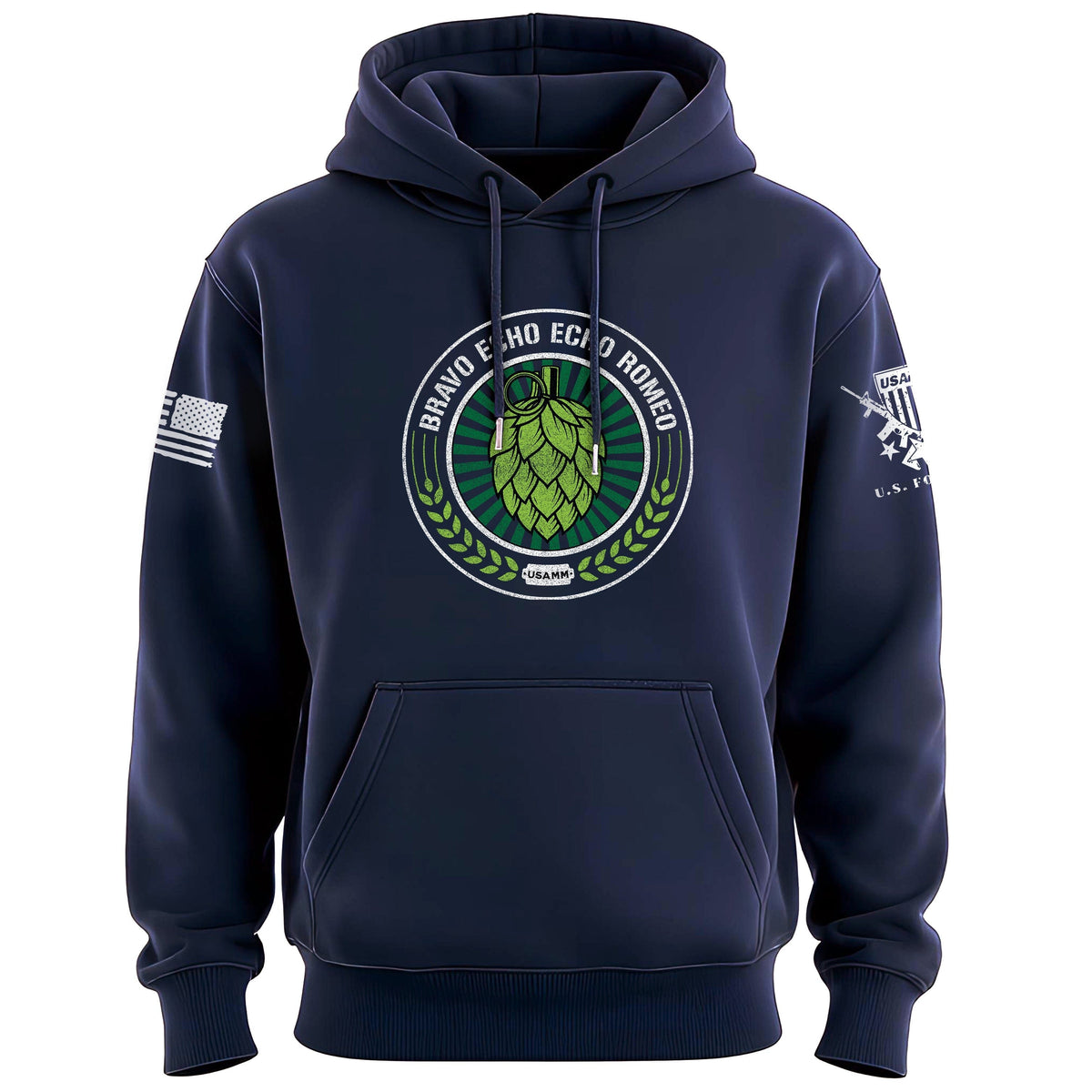 Bravo Echo Echo Romeo Grenade Hoodie Hoodies