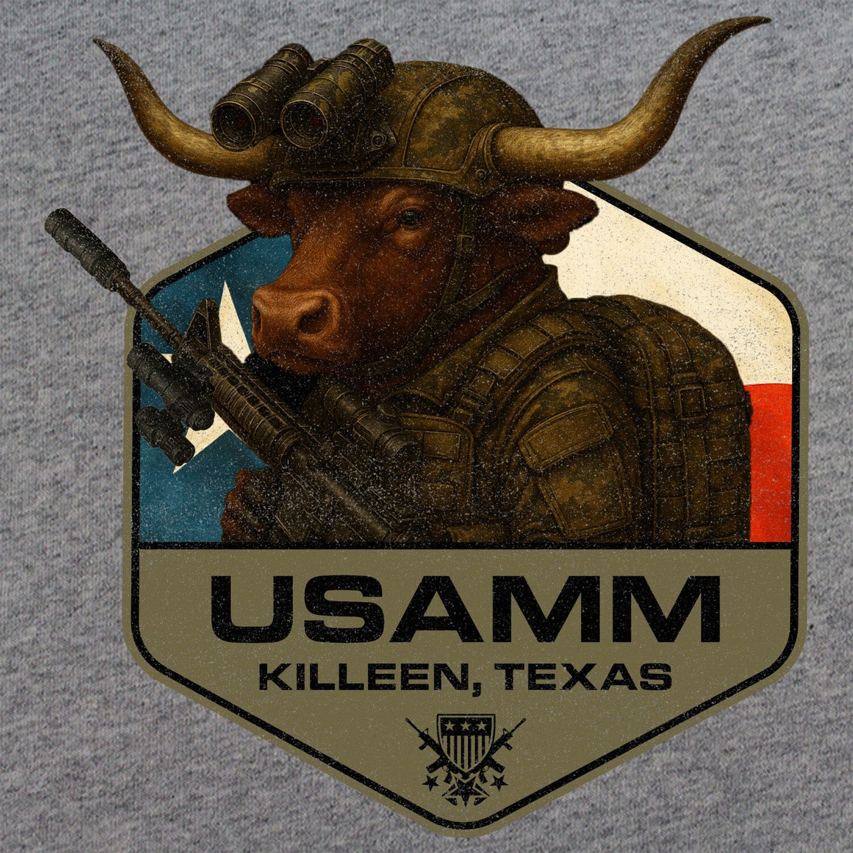 Bull Operator Polygon Texas T-Shirt Shirts