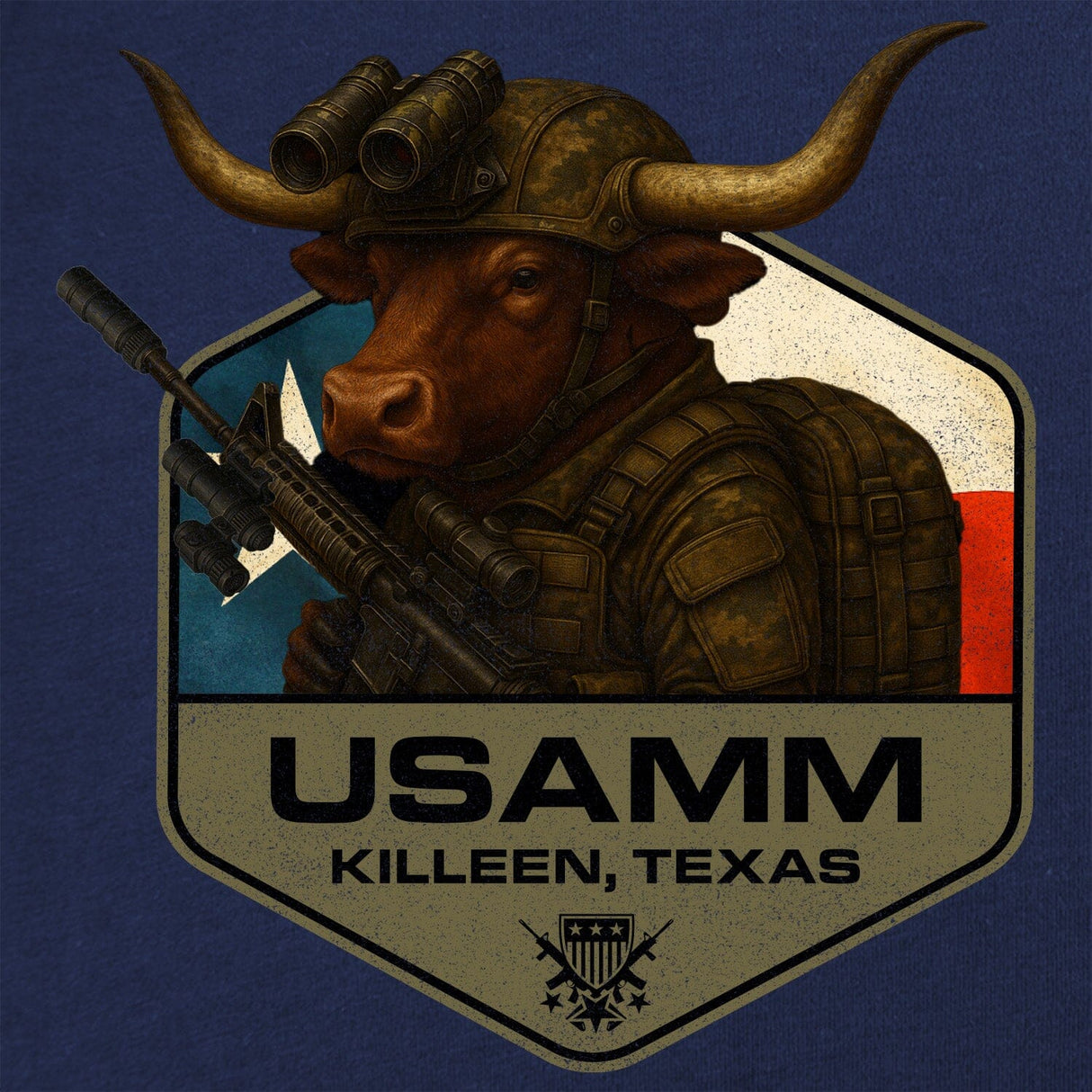 Bull Operator Polygon Texas T-Shirt Shirts