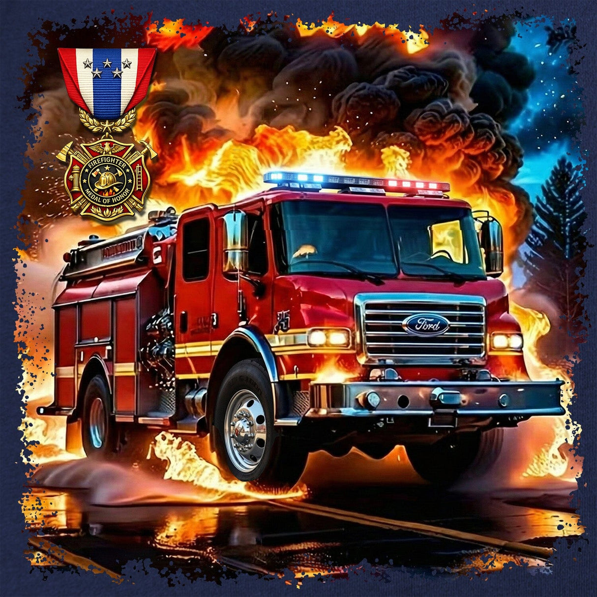 Firetruck T-Shirt Shirts