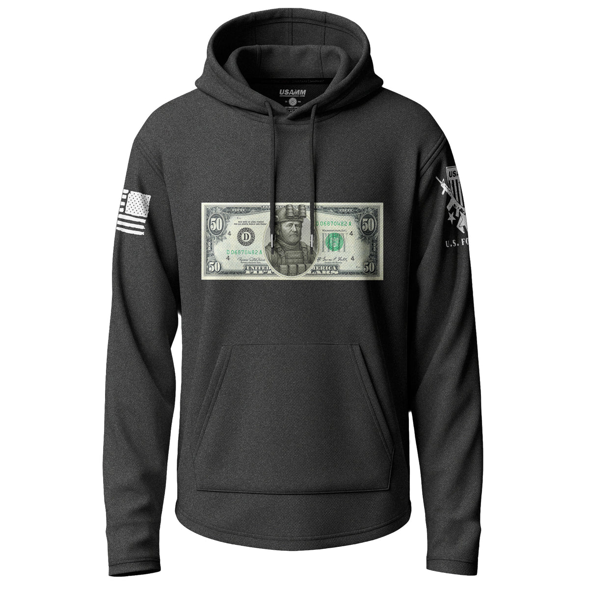 Grant 50 Dollar Bill Lightweight Hoodie