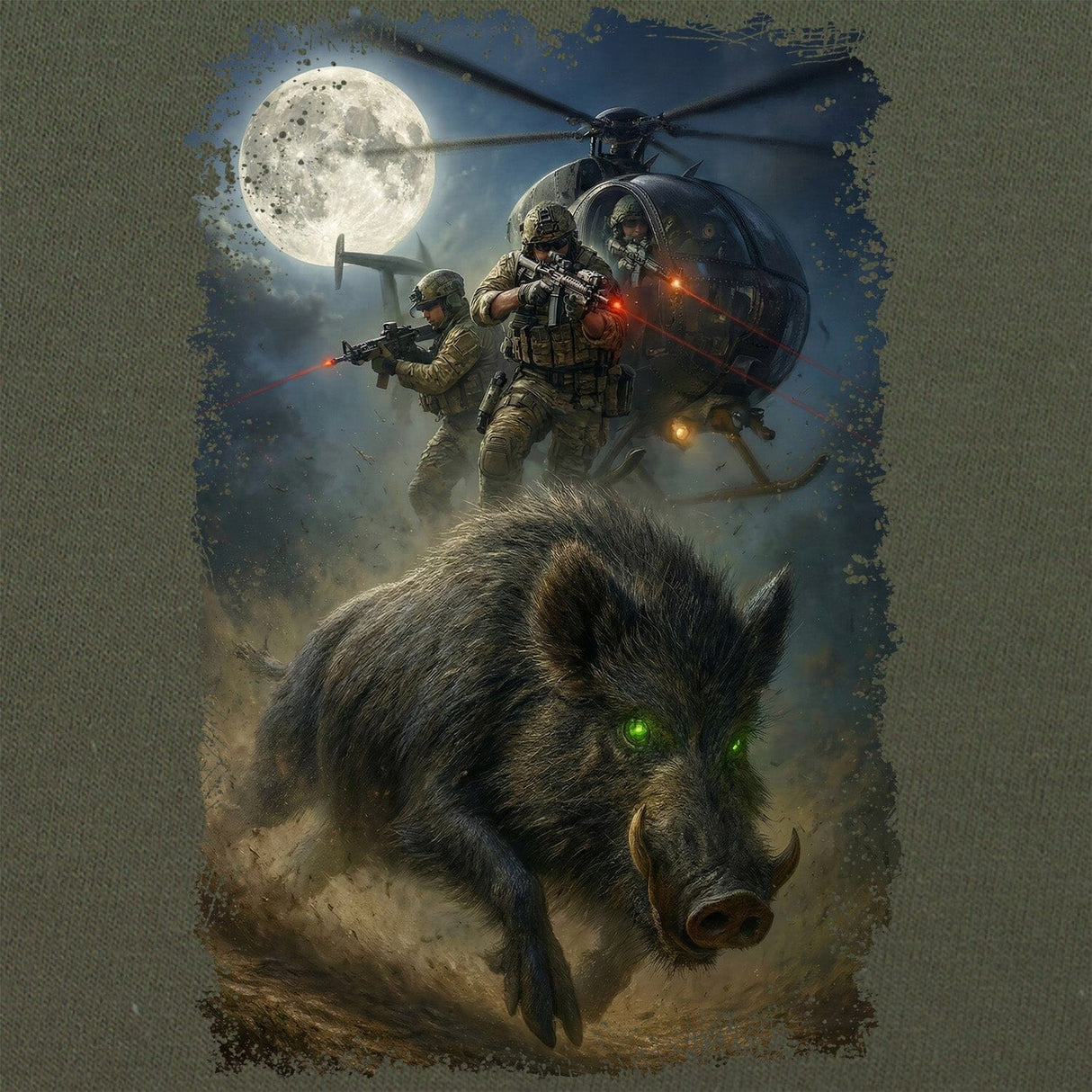 Hog Hunting Operators T-Shirt Shirts 88188-S-MG