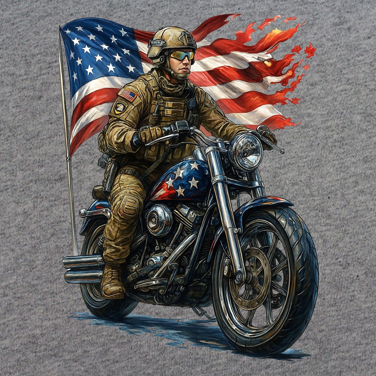 Infantry Motorcycle T-Shirt Shirts