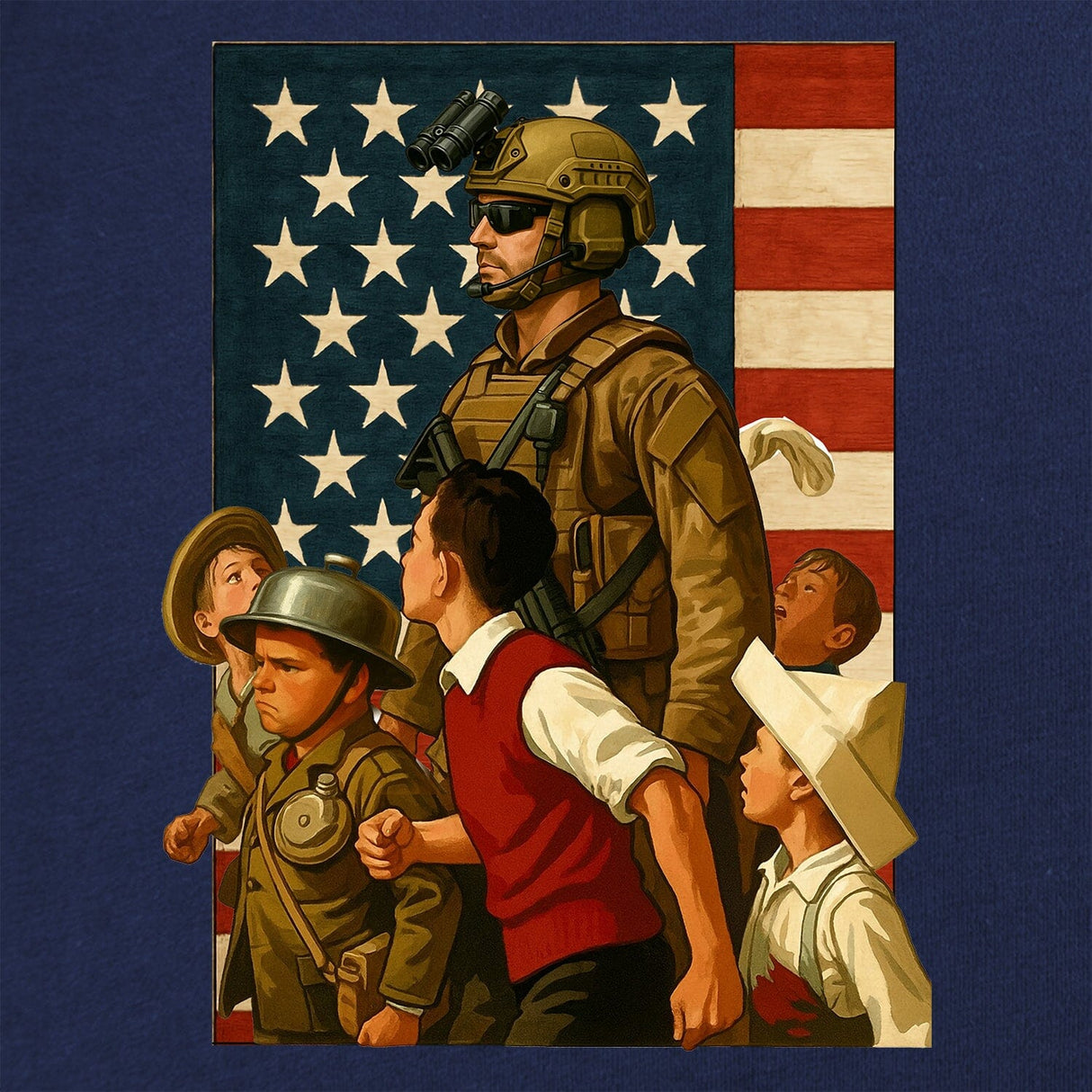 Kids Solider T-Shirt Shirts