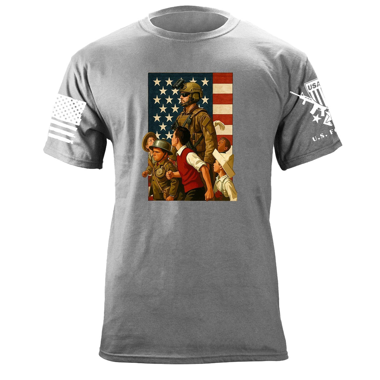 Kids Solider T-Shirt Shirts 87389-S-HG