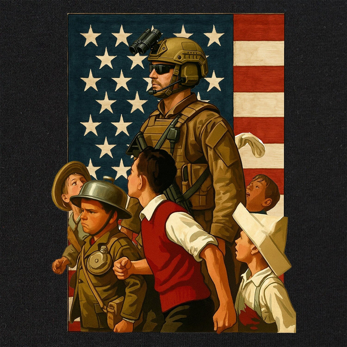 Kids Solider T-Shirt Shirts