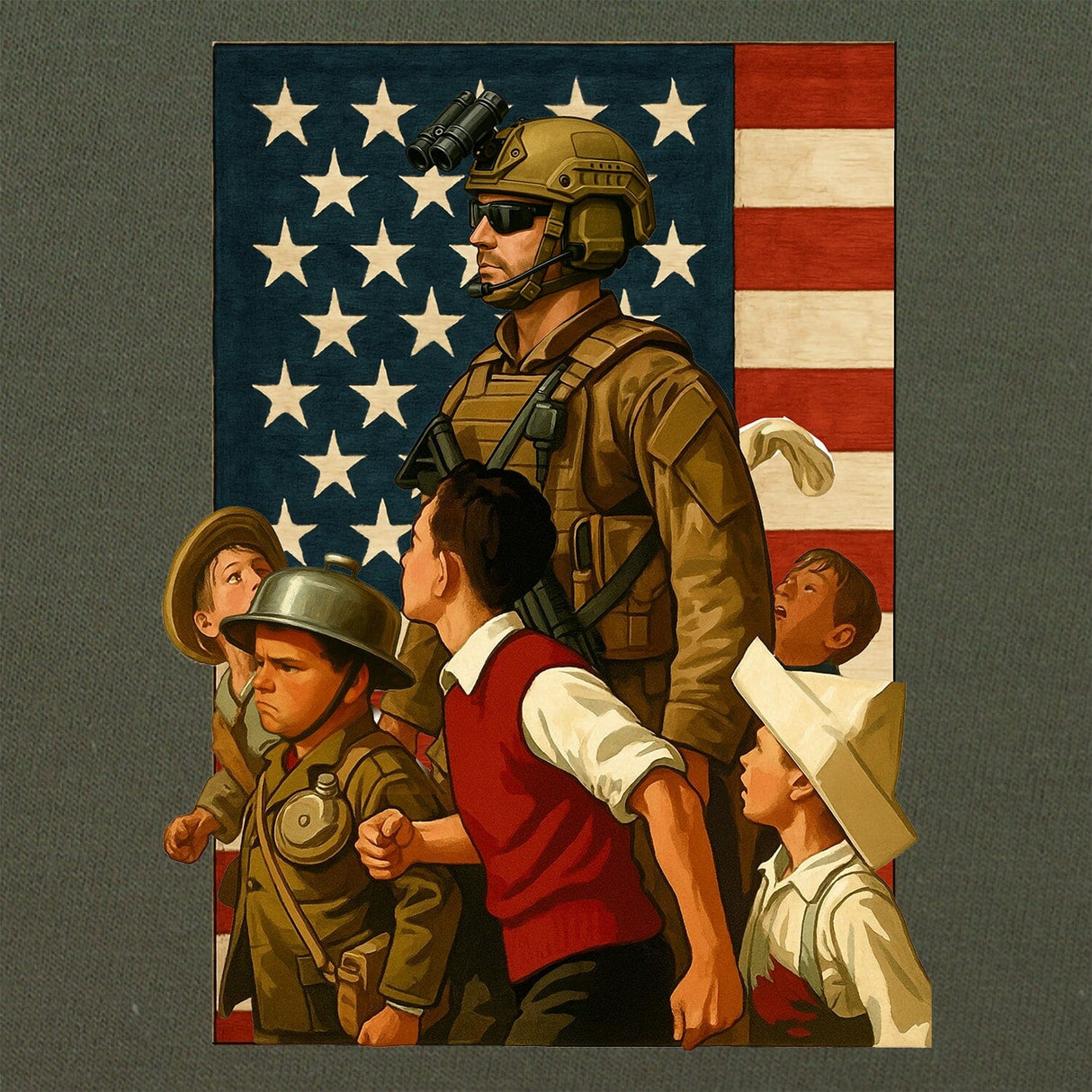 Kids Solider T-Shirt Shirts