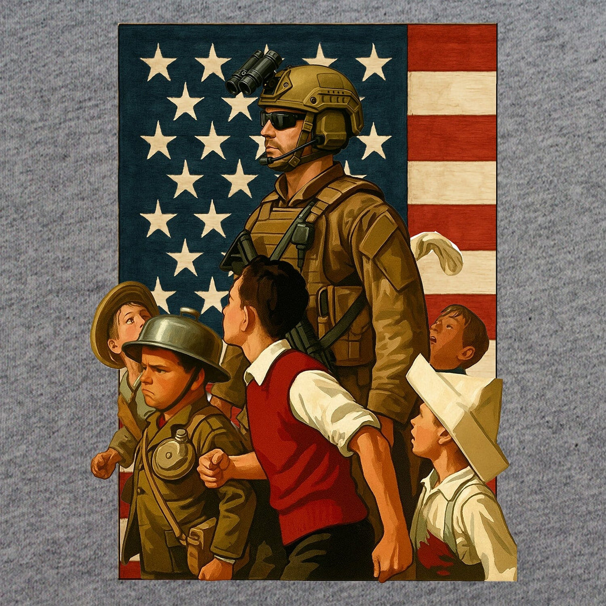 Kids Solider T-Shirt Shirts