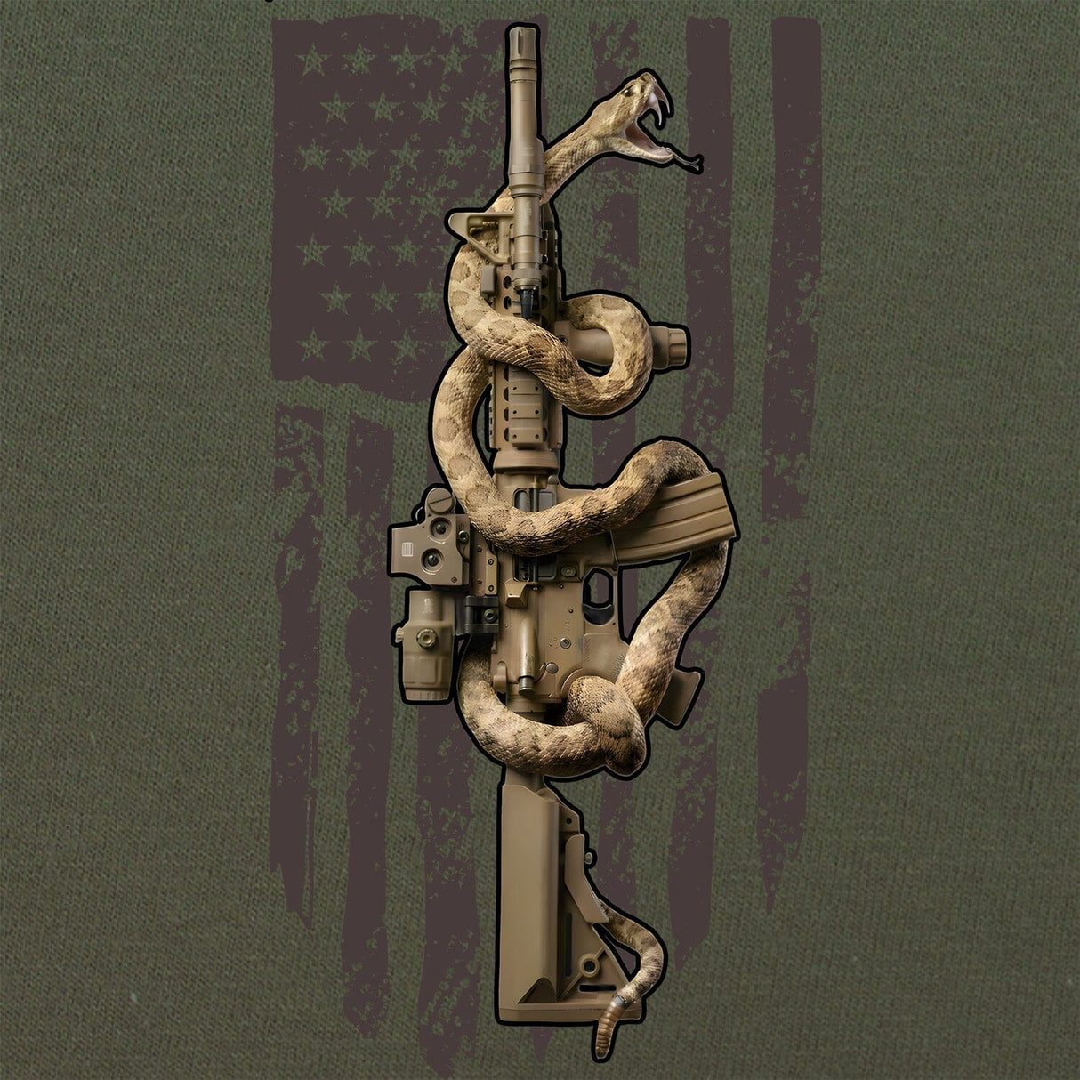 M4 Snake Flag T-Shirt Shirts