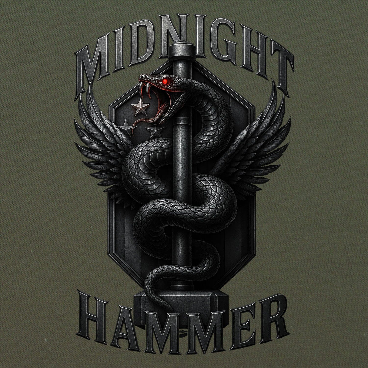 Midnight Hammer Snake - Metal T-Shirt Shirts