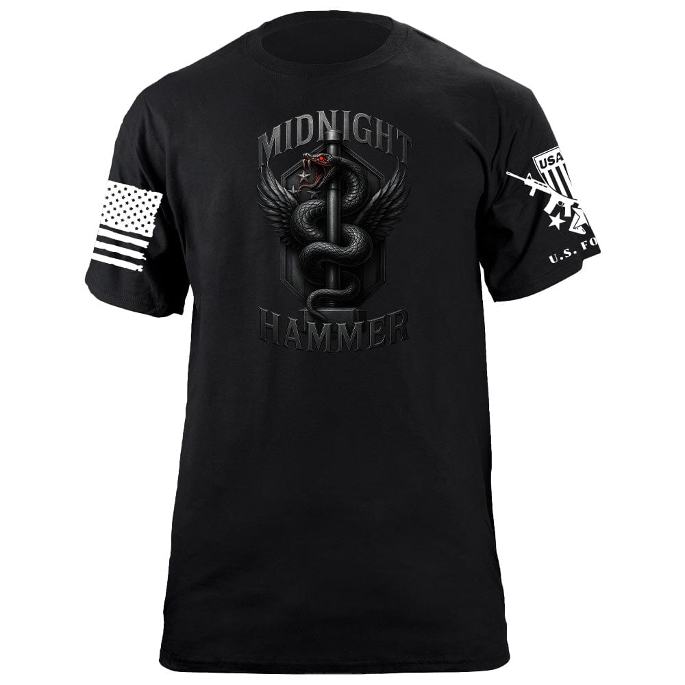 Midnight Hammer Snake - Metal T-Shirt Shirts 86358-S-BK