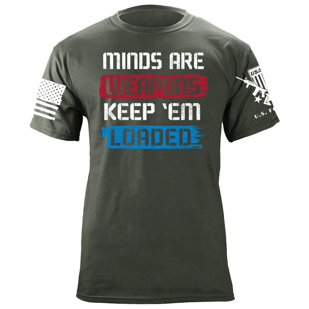 Minds are Weapons T-Shirt Shirts 88041-S-MG