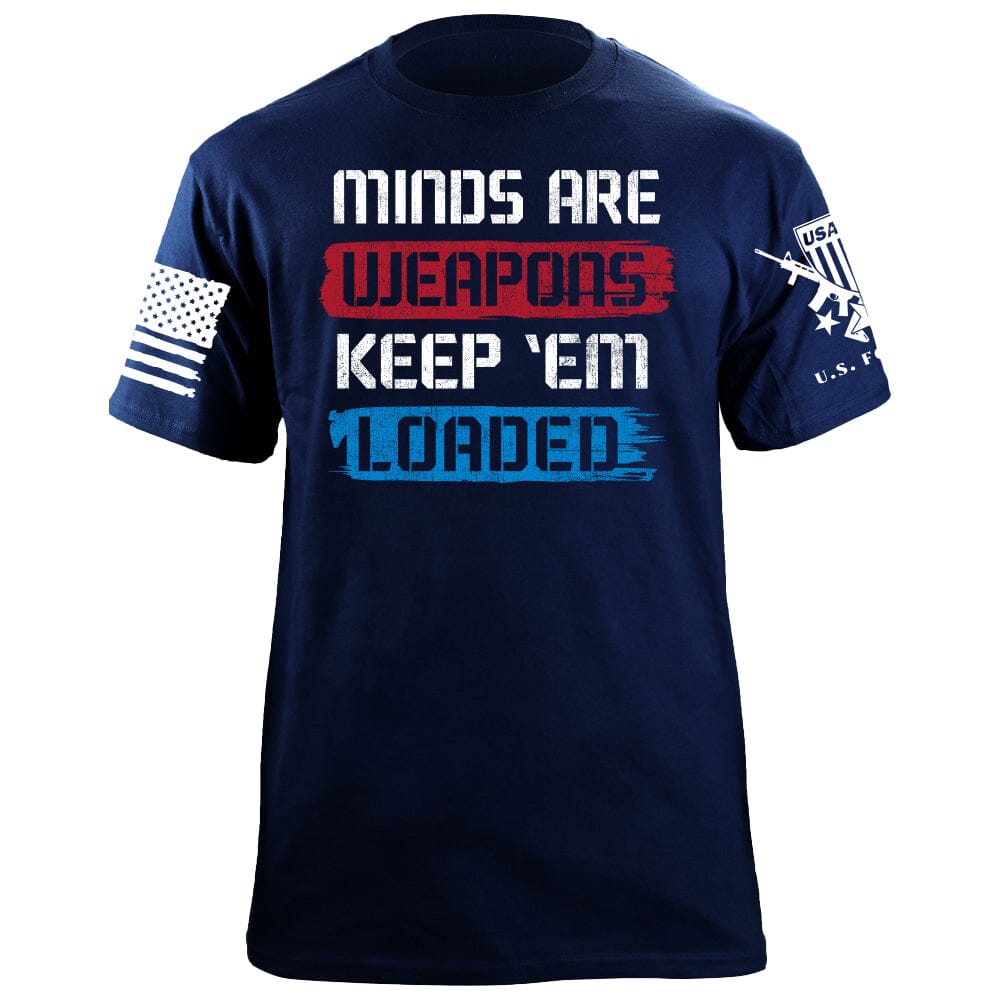 Minds are Weapons T-Shirt Shirts 88041-S-NAVY