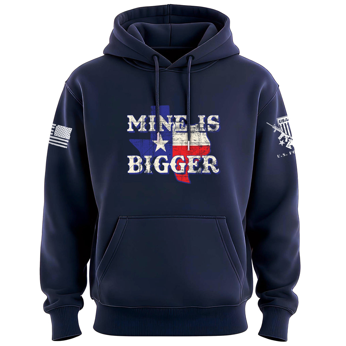 Mine Is Bigger Hoodie Hoodies 100162-S-NAVY