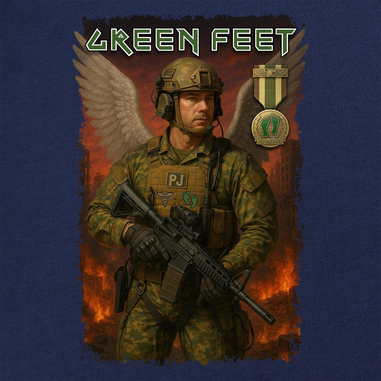 PJ Green Feet T-Shirt Shirts