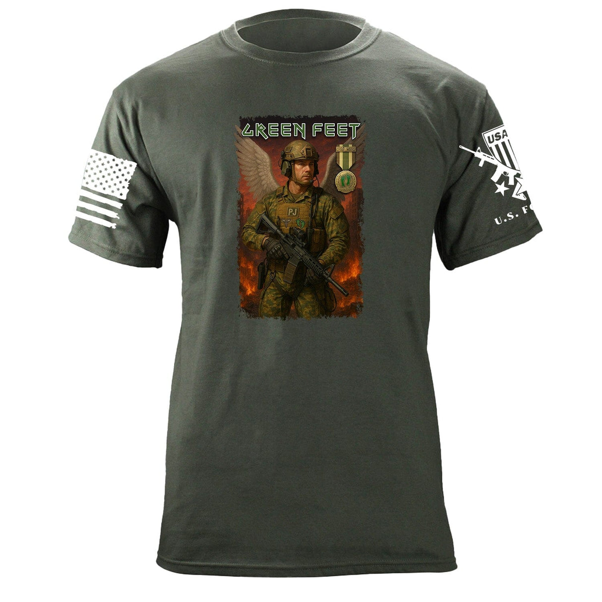 PJ Green Feet T-Shirt Shirts 87398-S-MG