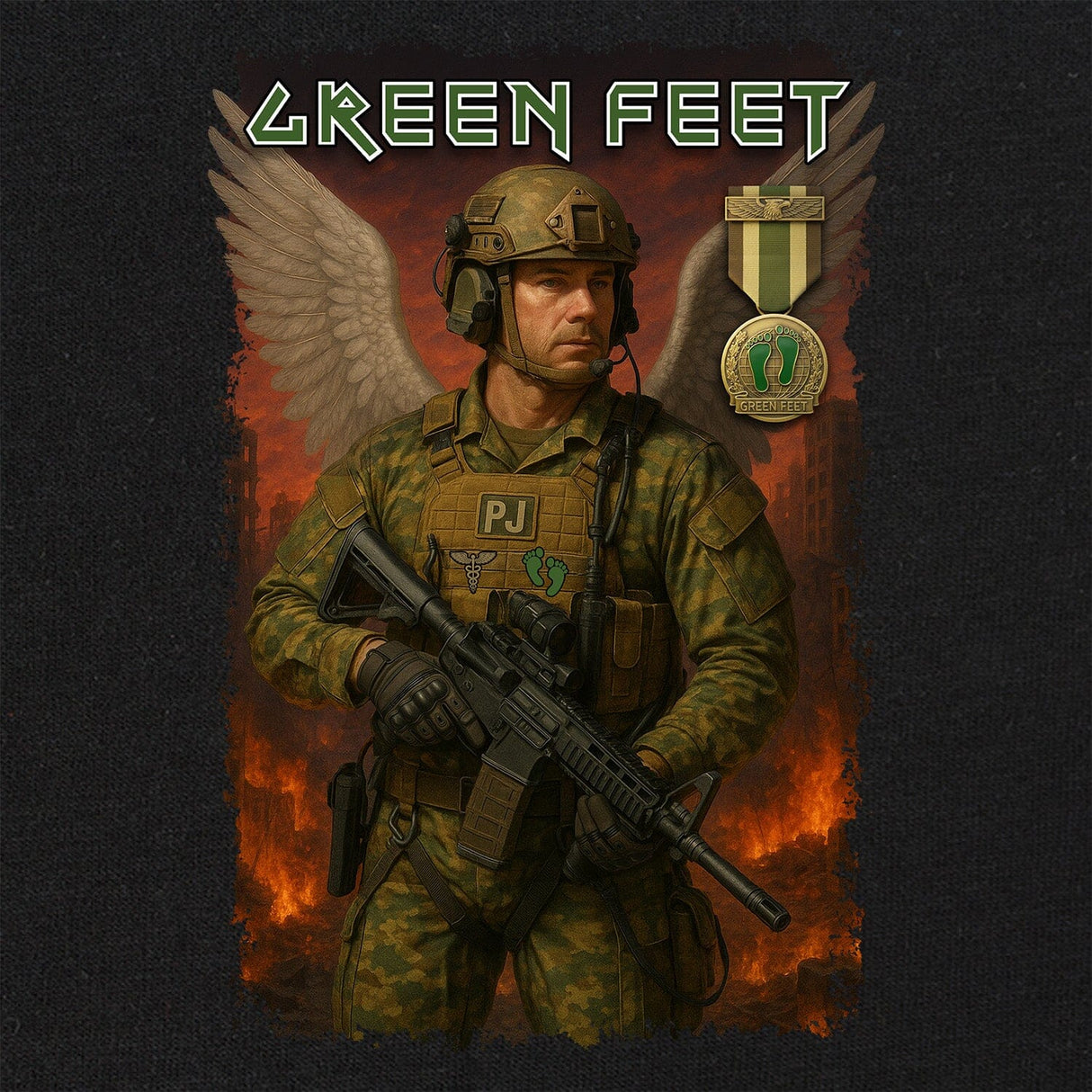 PJ Green Feet T-Shirt Shirts