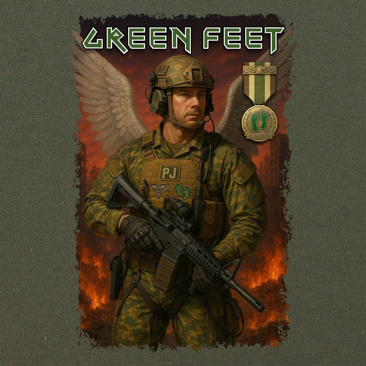 PJ Green Feet T-Shirt Shirts