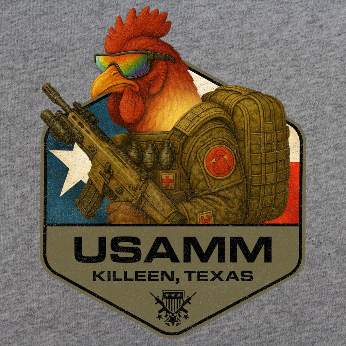 Rooster Operator Polygon Texas T-Shirt Shirts
