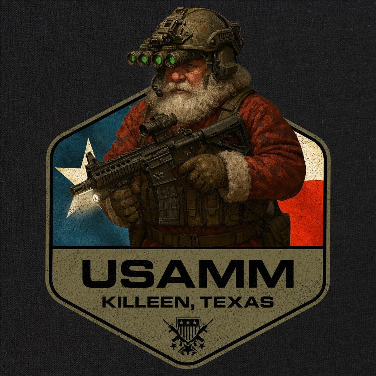 Santa Operator Polygon Texas T-Shirt Shirts