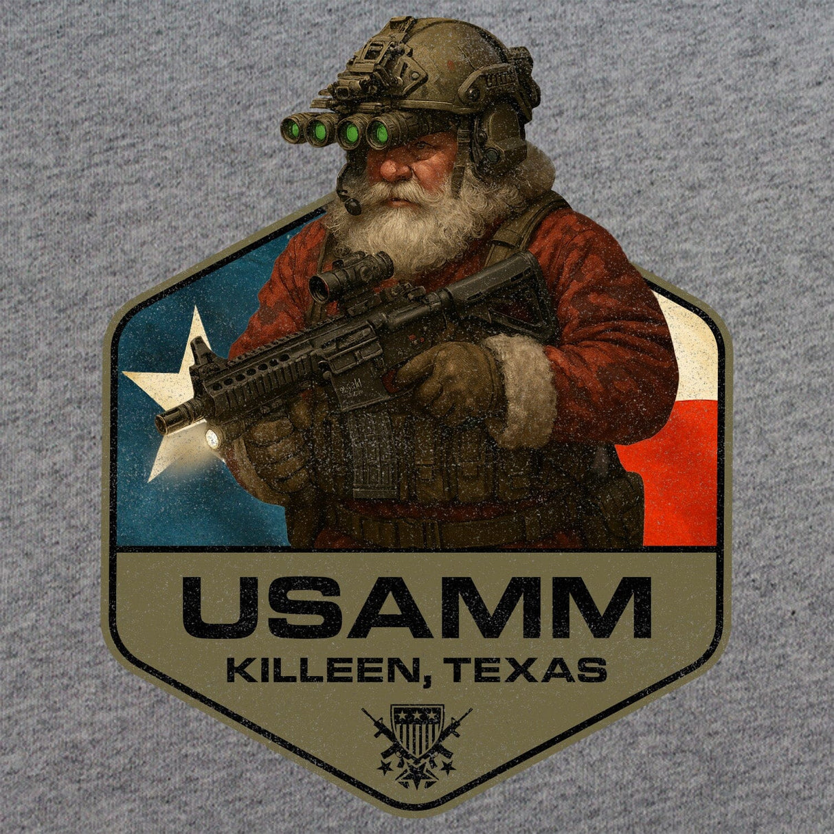 Santa Operator Polygon Texas T-Shirt Shirts