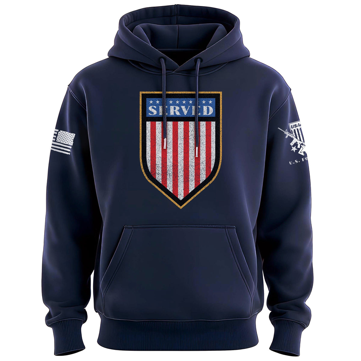 Served Shield Hoodie Hoodies 100239-S-NAVY
