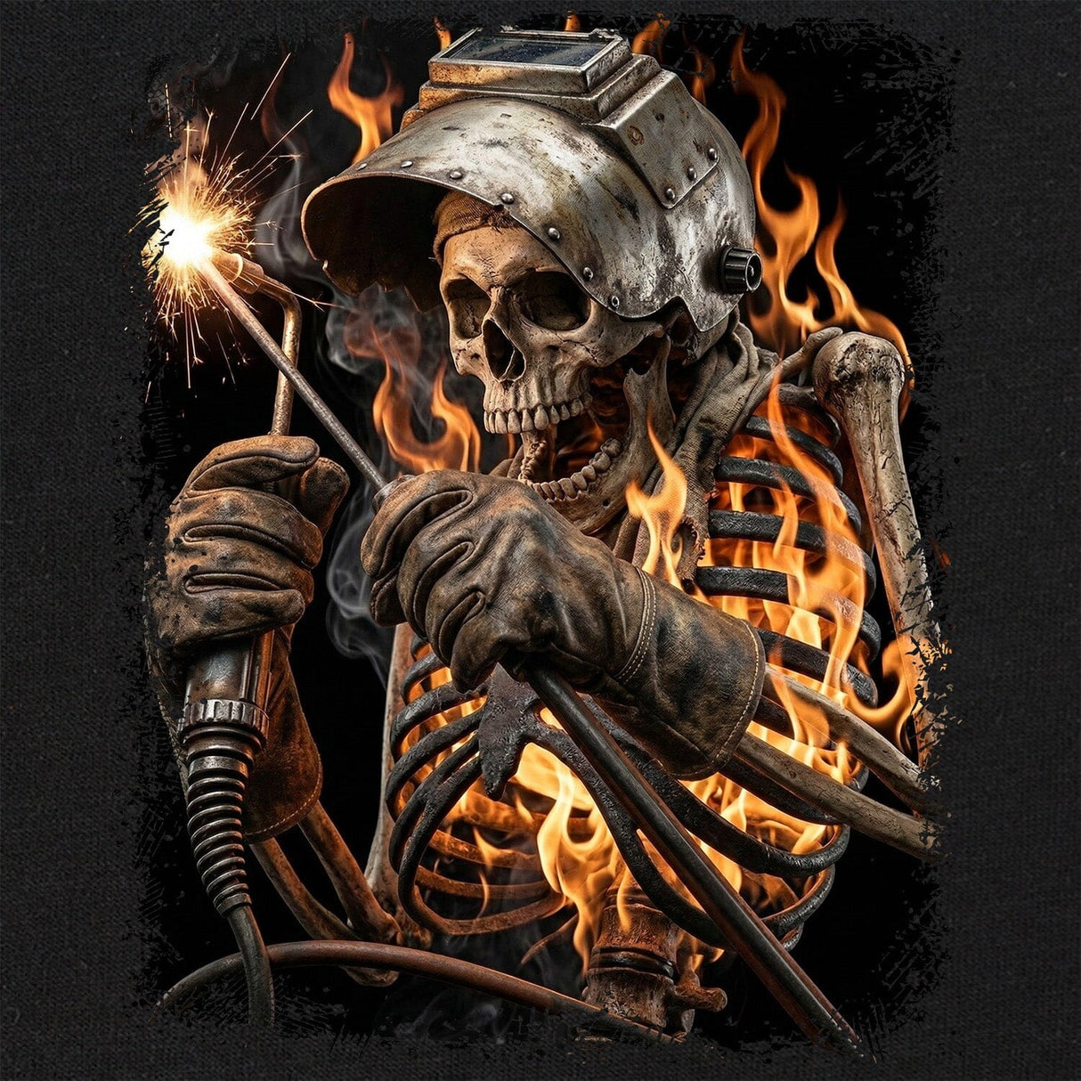 Blue Collar Skeleton T-Shirt Shirts