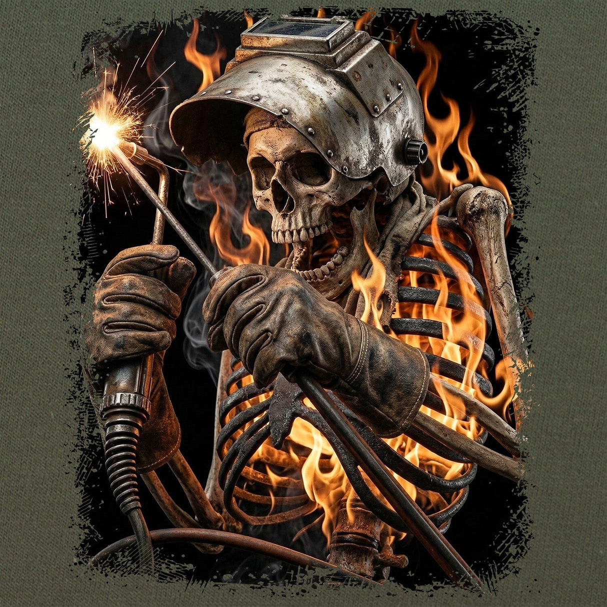 Blue Collar Skeleton T-Shirt Shirts