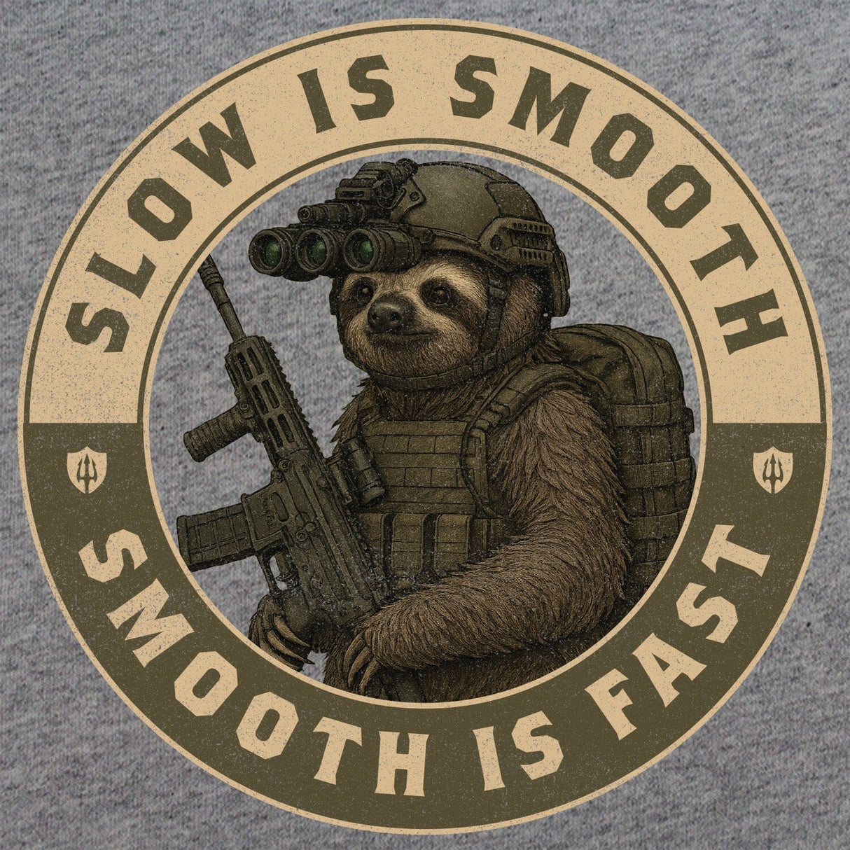Sloth Operator T-Shirt - Slow is Smooth, Smooth is Fast Shirts