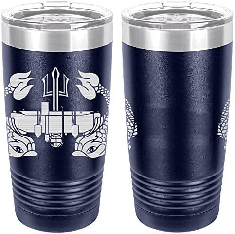 Navy Deep Submergence Badge Laser Engraved 20oz Tumbler Mugs LET.0016.N