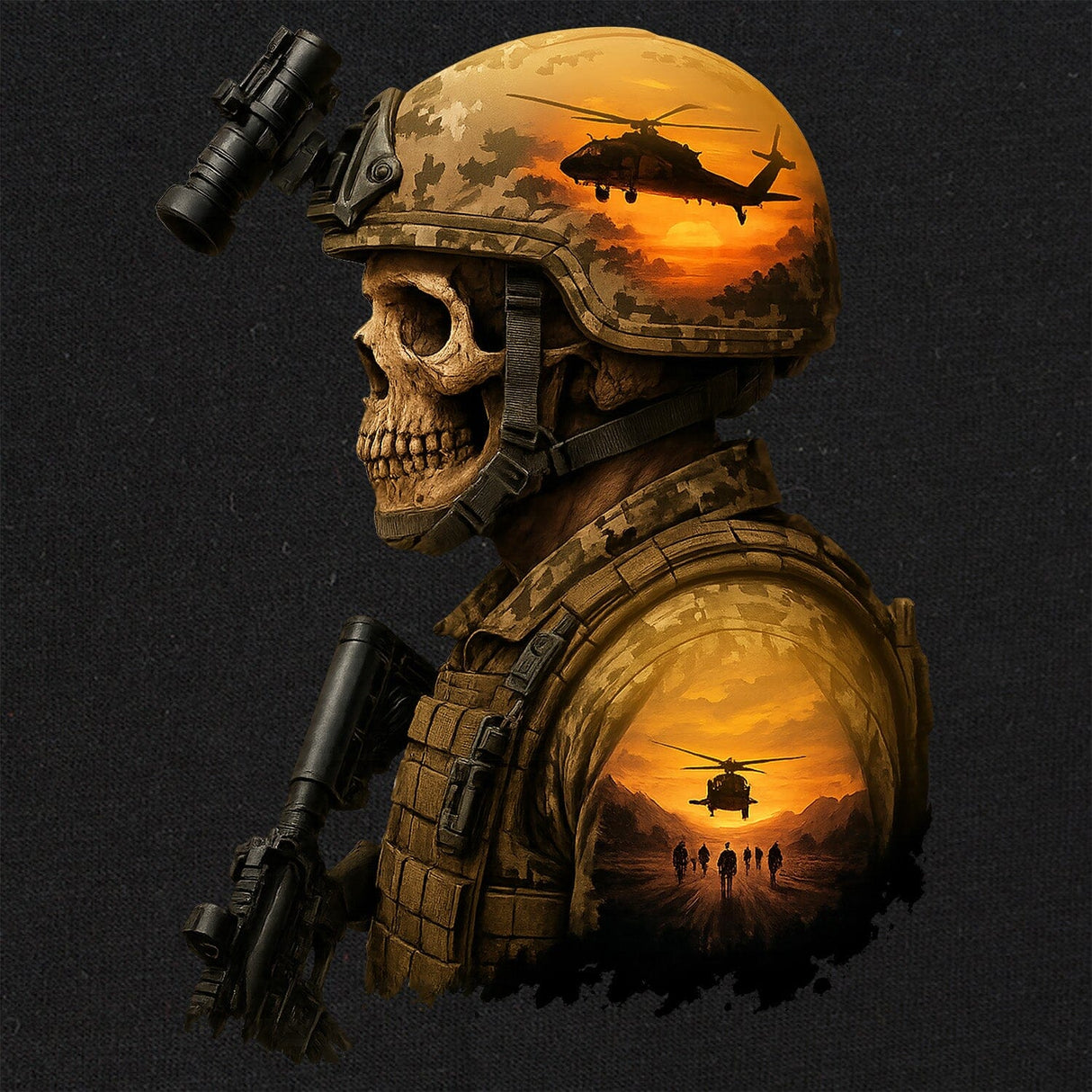 Army Sunset Infantry T-Shirt Shirts